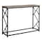 Monarch Specialties Accent Table - 44"L / Taupe / Black Metal Hall Console I 3533 - alternate 1